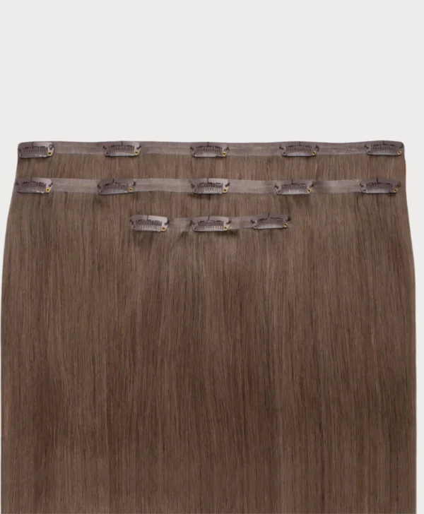 Cocoa Silk Straight Clip-Ins - Image 2